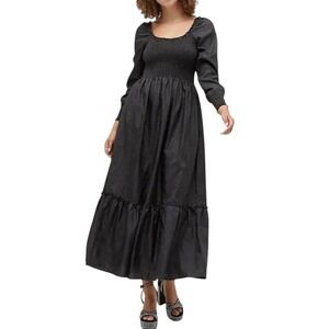 Hill House The Emily Nap Dress Black S Coquette Dark Romantic Whimsigoth NWT